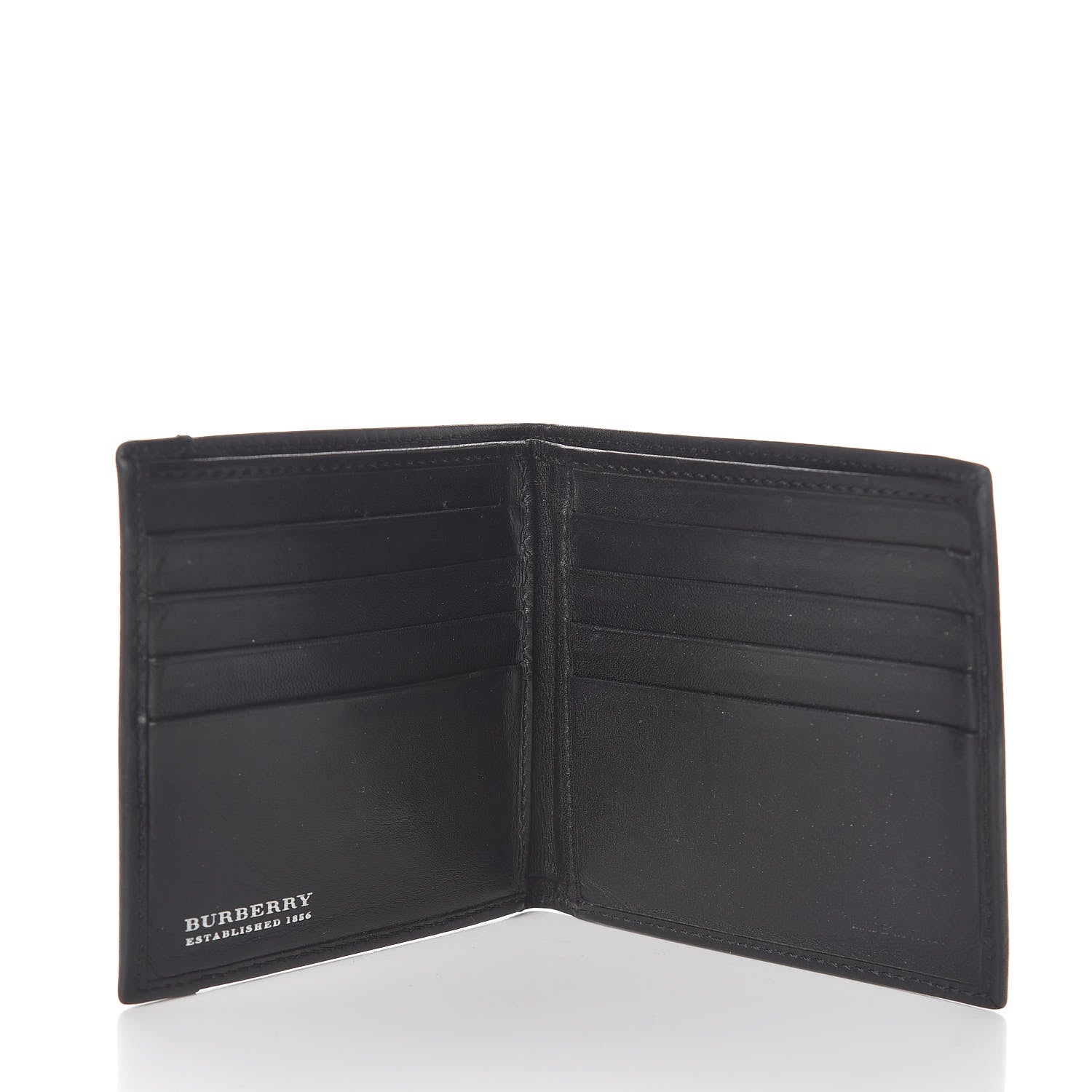 Burberry Smoked Check Bi-Fold Wallet Black 5 of 7