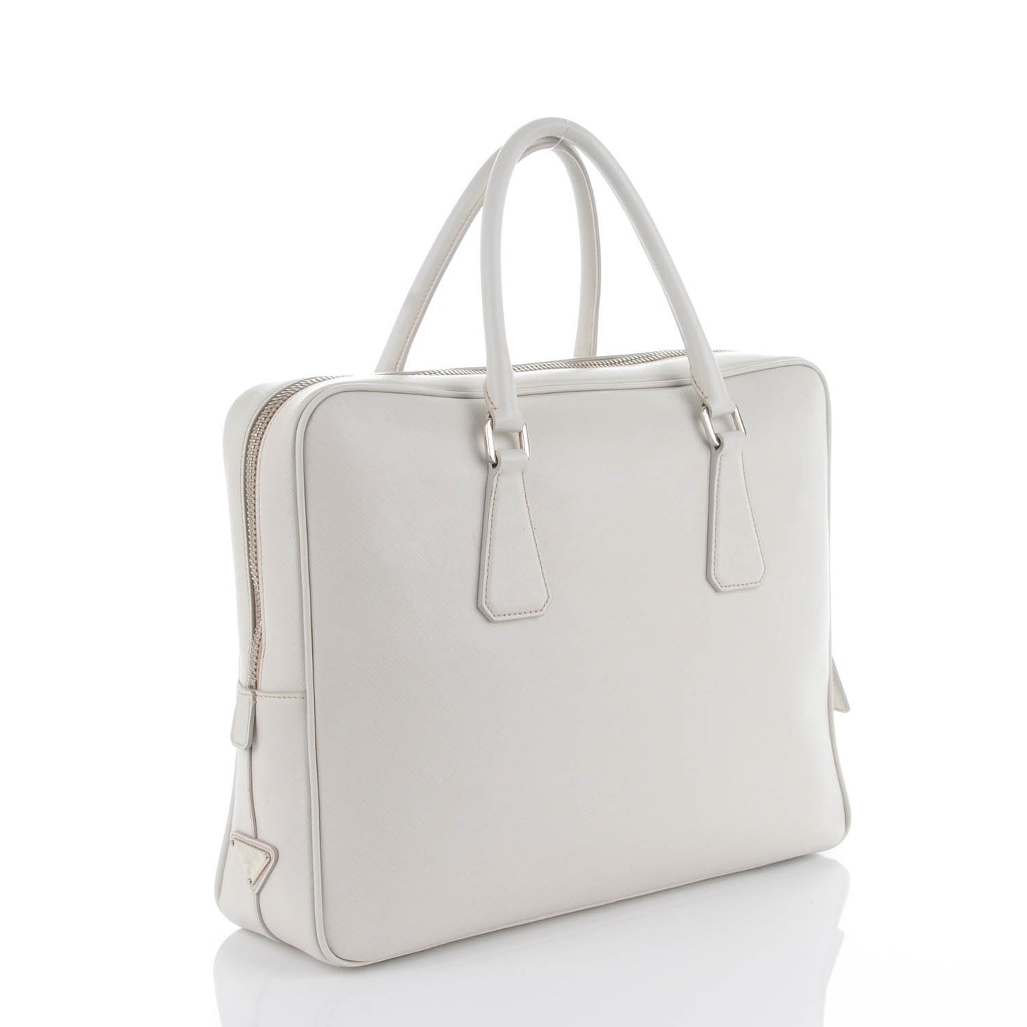 Saffiano Briefcase Bianco