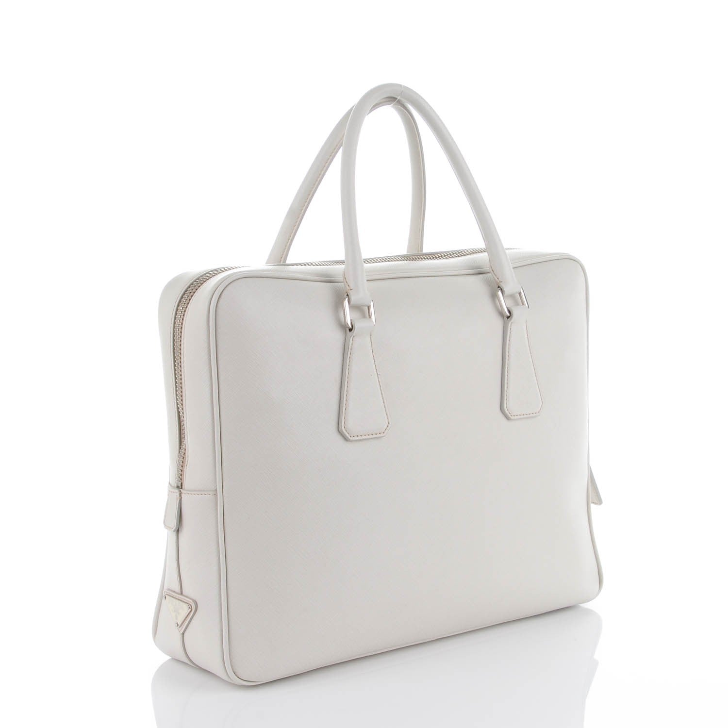 Prada Saffiano Briefcase Bianco 3 of 8
