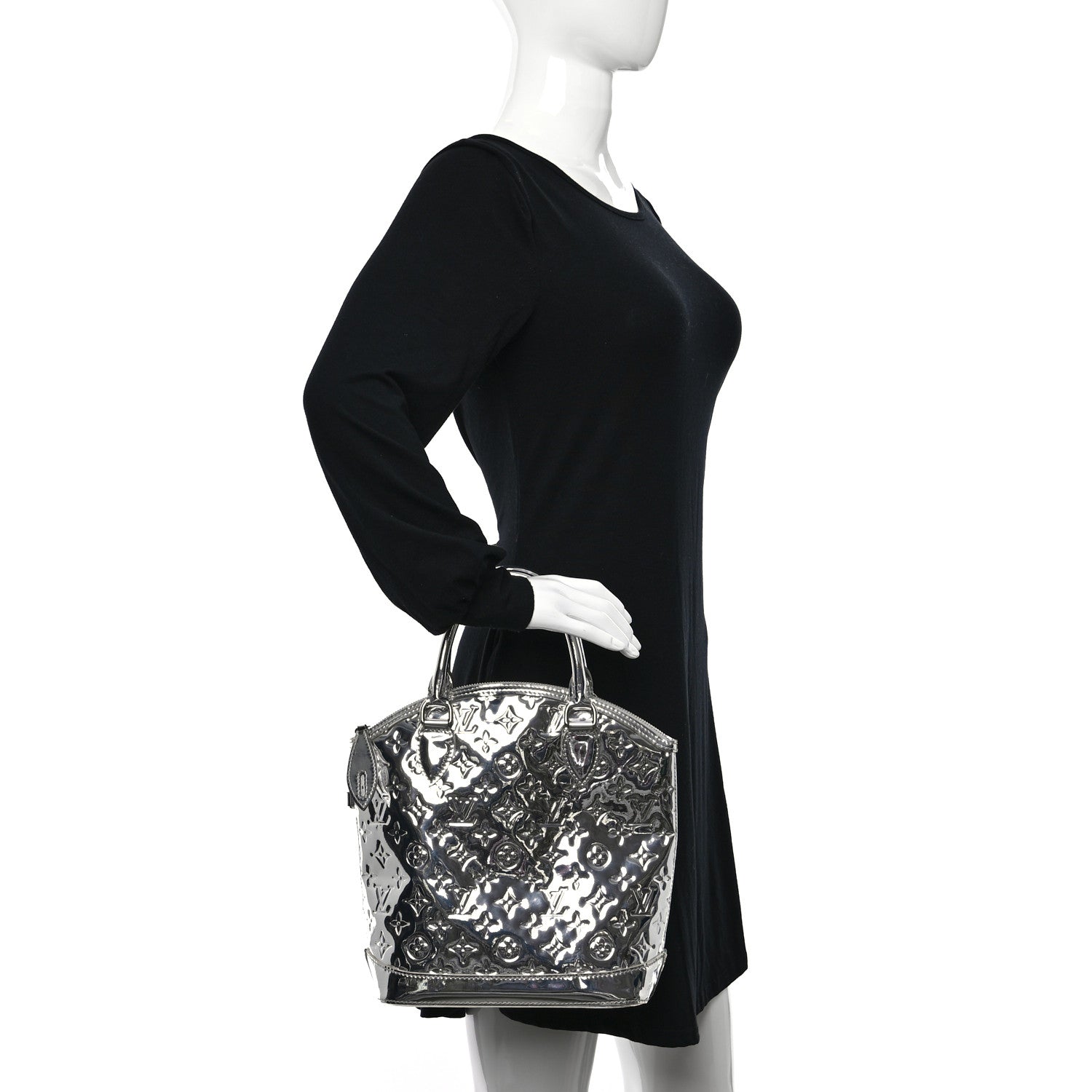 Louis Vuitton Monogram Miroir Lockit Silver 2 of 12