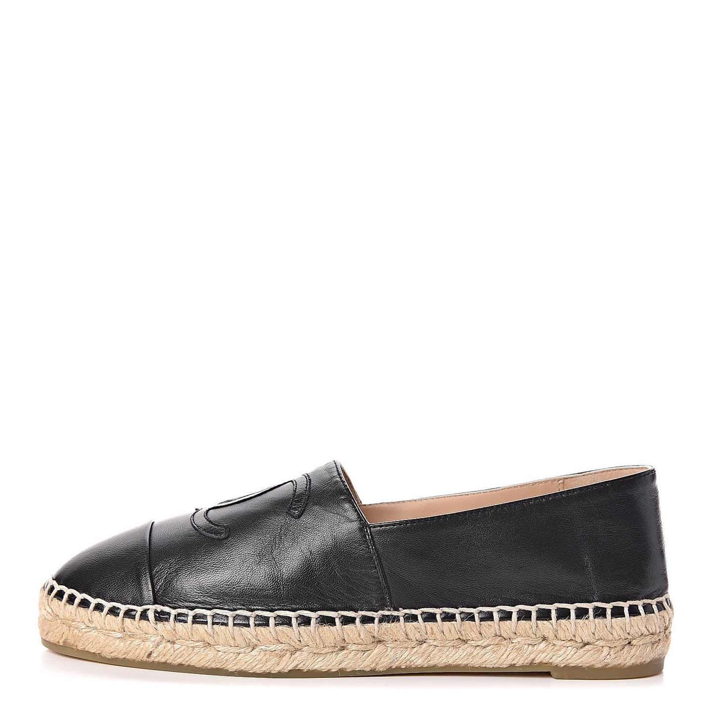 Lambskin CC Espadrilles 37 Black