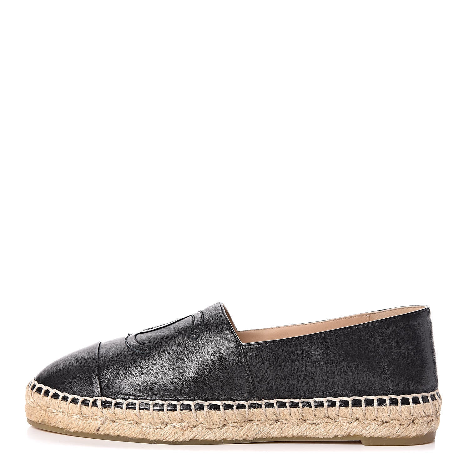 Chanel Lambskin CC Espadrilles 37 Black 1 of 11