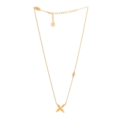 Louis Vuitton Metal Louisette Necklace Gold 3 of 6