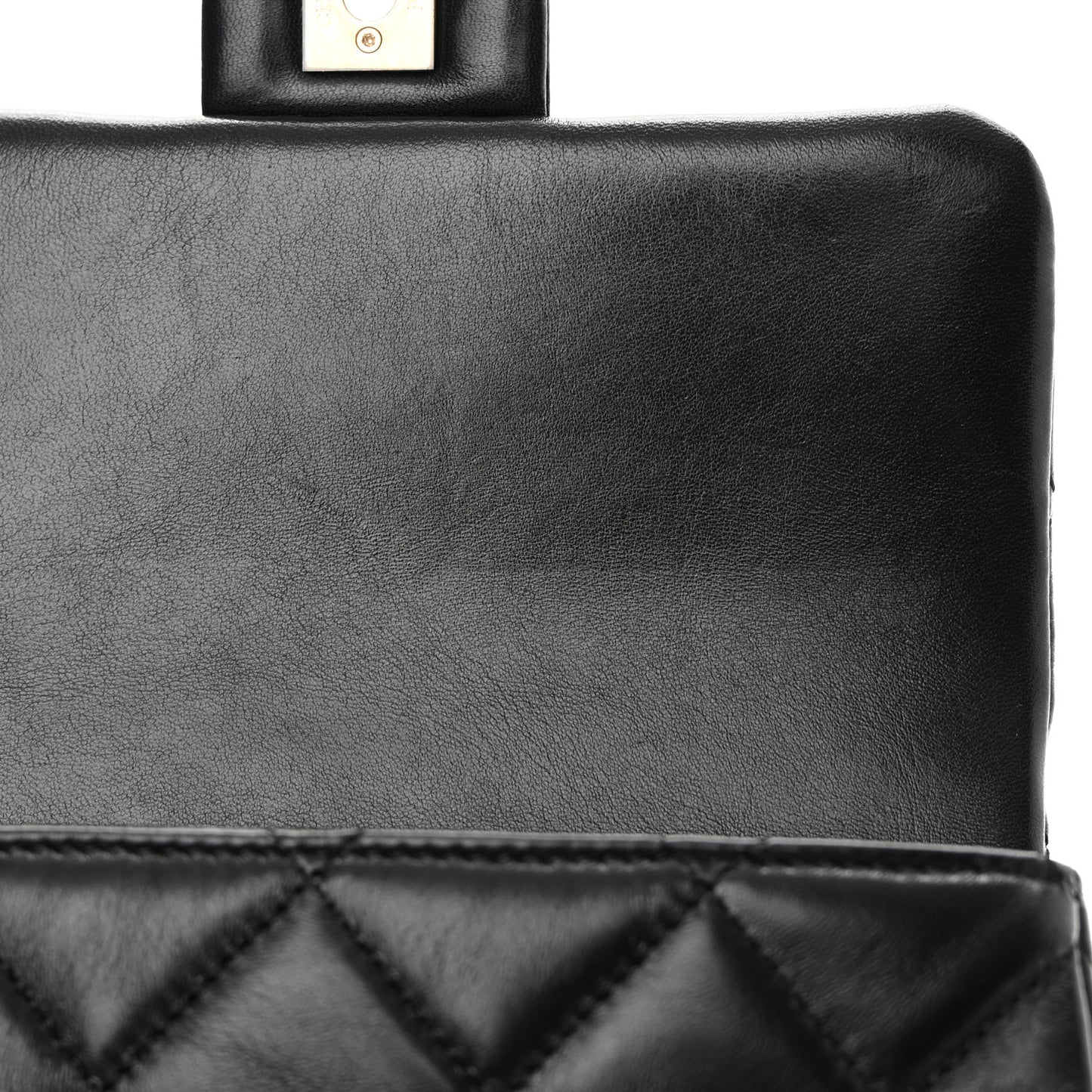 Lambskin Quilted Small Fancy Jewel Flap Black