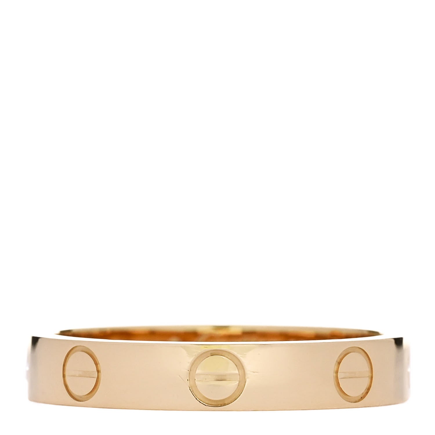 Cartier 18K Yellow Gold 3.5mm LOVE Wedding Band Ring 55 7.25 1 of 5