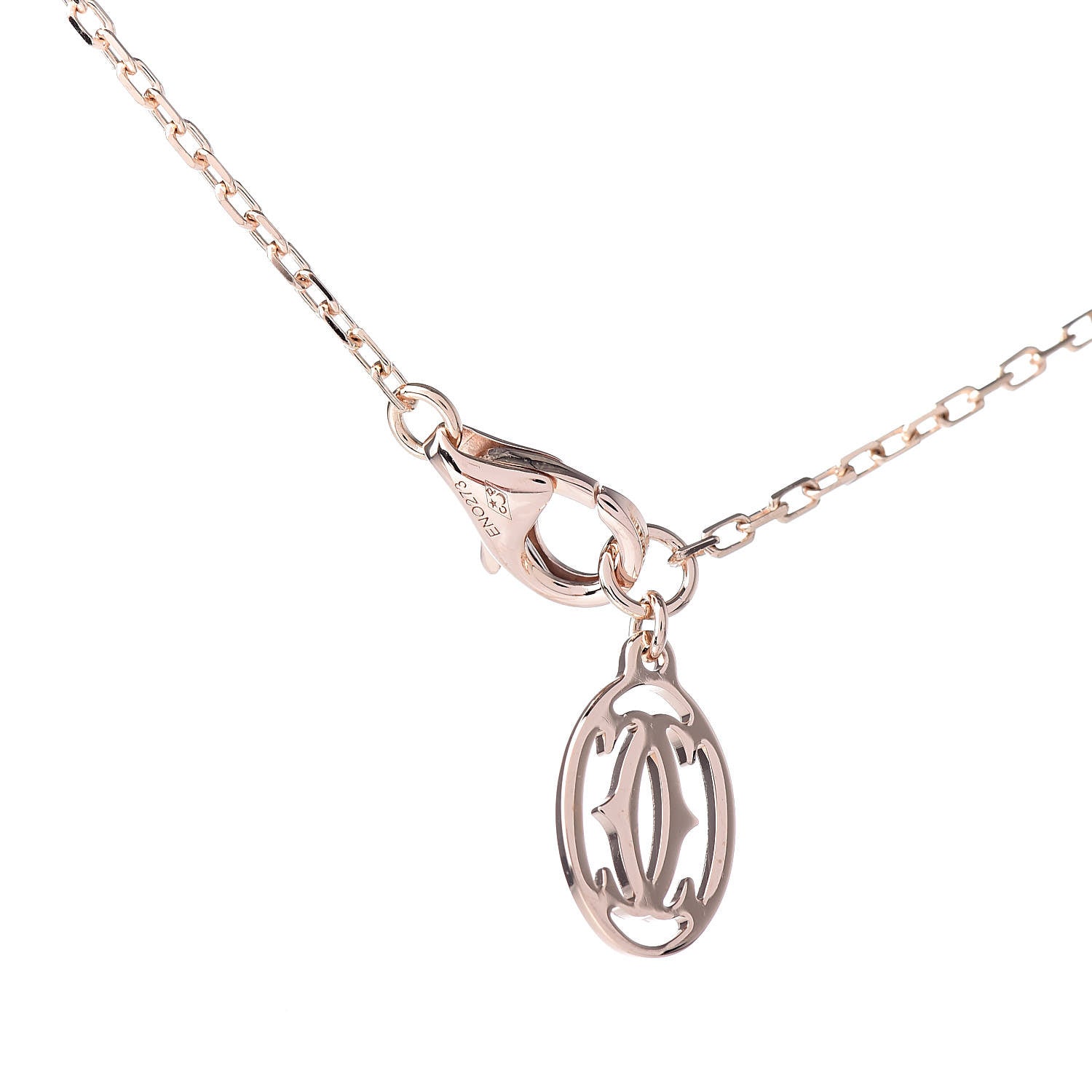 Cartier 18K Pink Gold Diamond SM D'Amour Pendant Necklace 5 of 7