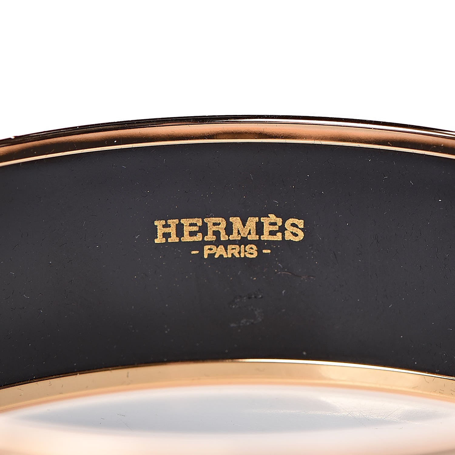 Hermes Enamel Printed Wide Les Cannes Bracelet 70 Baroque 4 of 6