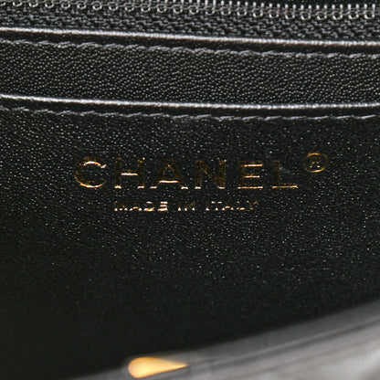 Chanel Lambskin Quilted Mini Square Flap Black 6 of 12