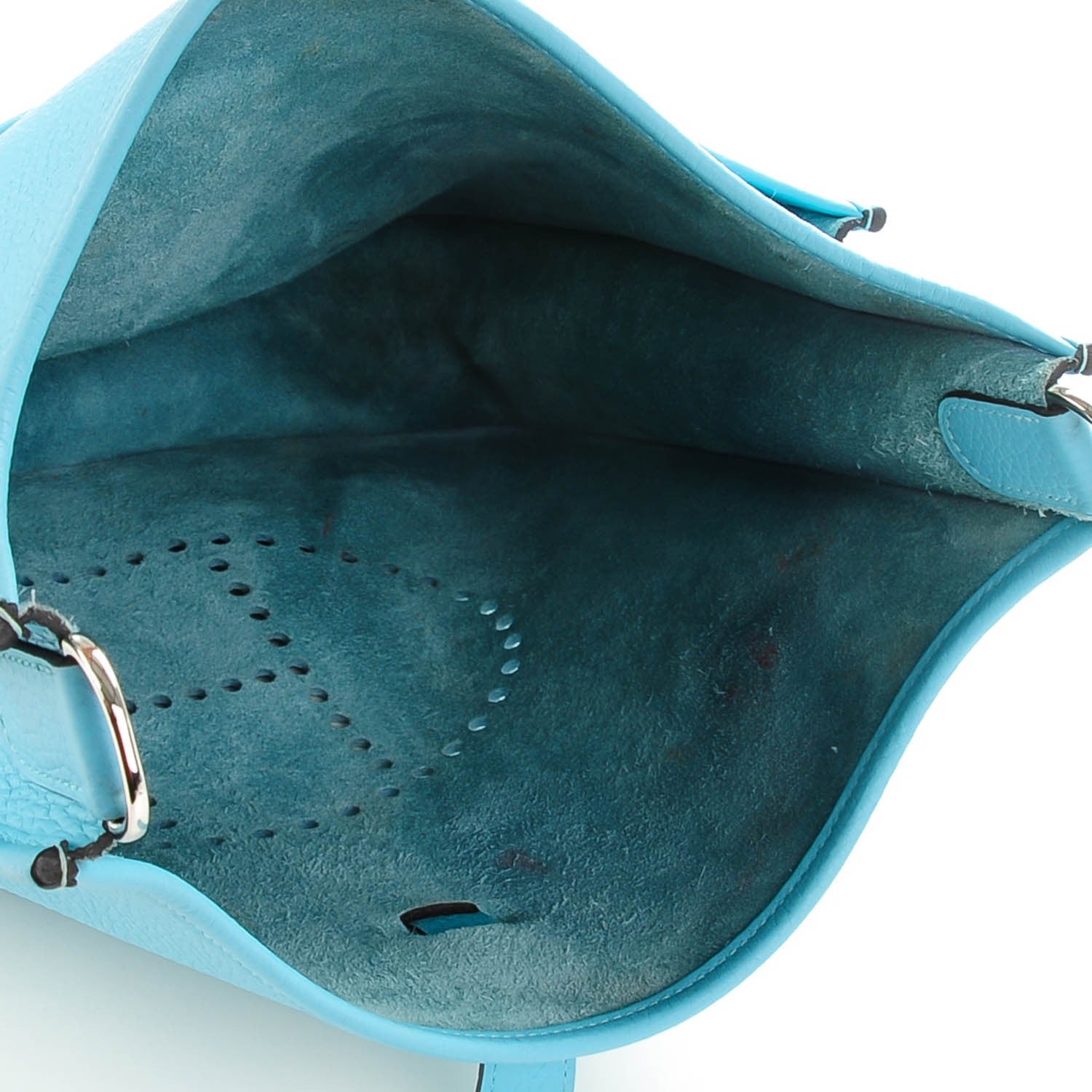 Hermes Taurillon Clemence Evelyne III GM Bleu Atoll 6 of 10