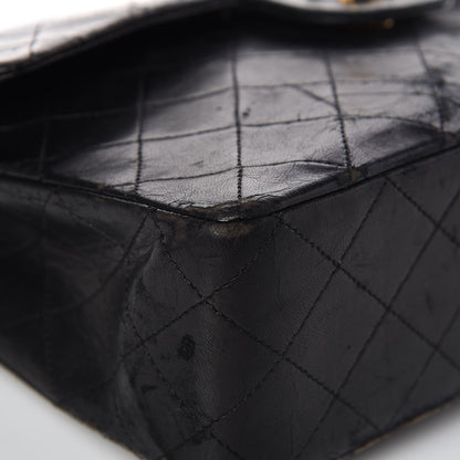 Chanel Lambskin Quilted Medium Double Flap Black 23 of 32
