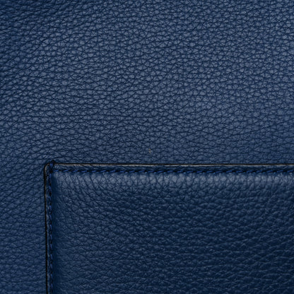 Celine Drummed Calfskin Medium Edge Shoulder Bag Ocean Blue 17 of 18