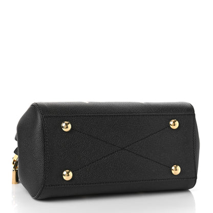 Louis Vuitton Empreinte Monogram Giant Montaigne BB Black Beige 4 of 8