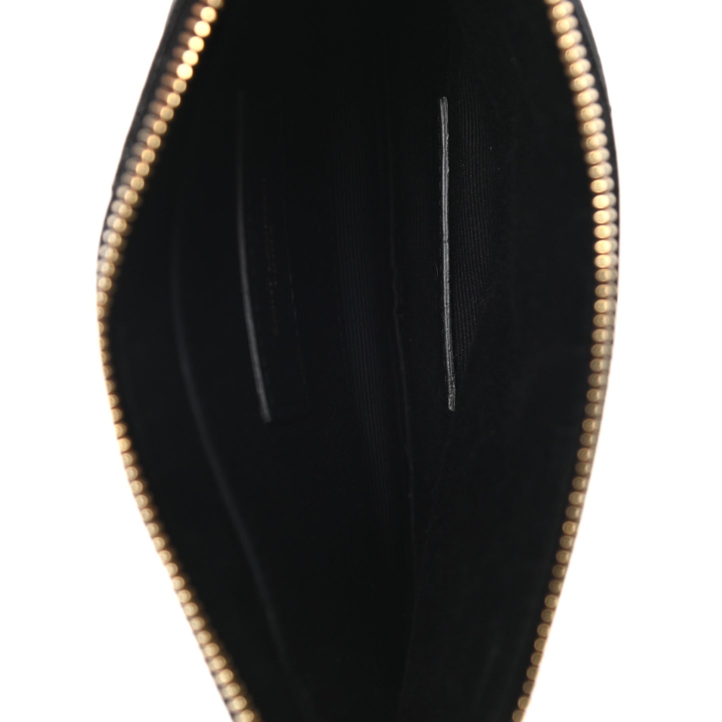 Grain De Poudre Chevron Monogram Bill Pouch Black