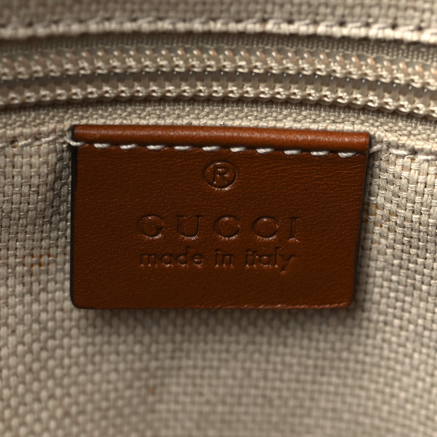 Gucci Monogram Large Flat Messenger Bag Brown 6 of 11