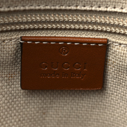 Gucci Monogram Large Flat Messenger Bag Brown 6 of 11
