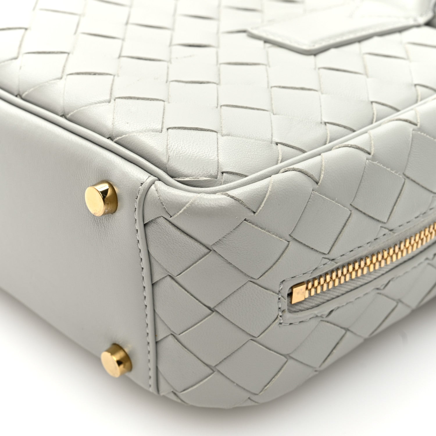 Bottega Veneta Lambskin Intrecciato Small Getaway Agate Grey 9 of 9