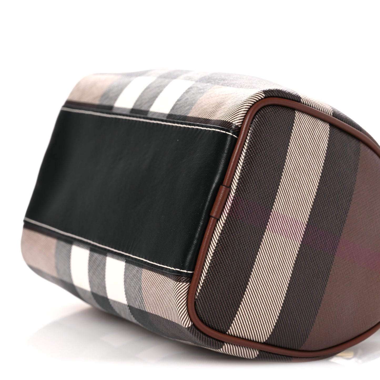 E-canvas Check Mini Bowling Bag Dark Birch Brown