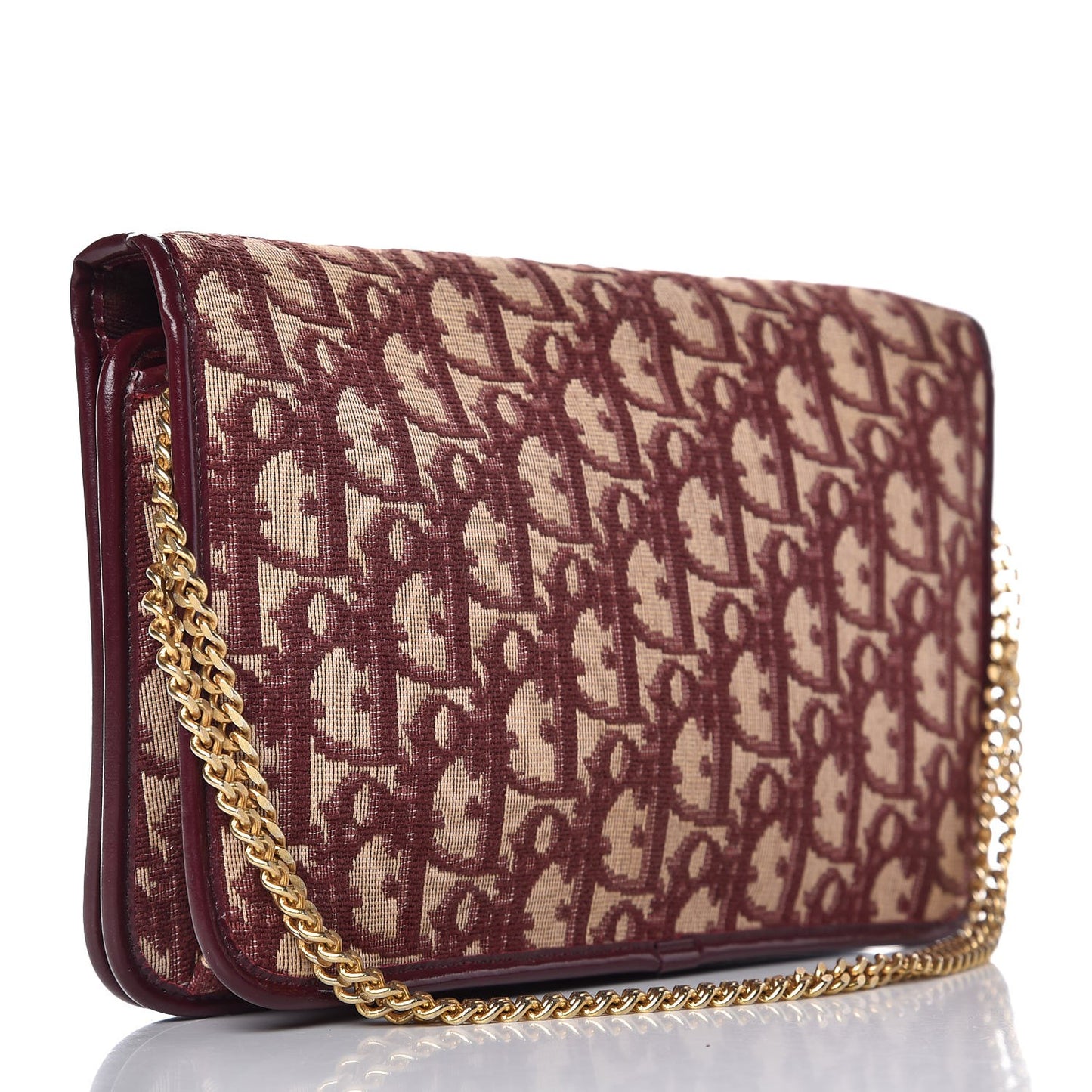 Monogram Chain Flap Burgundy