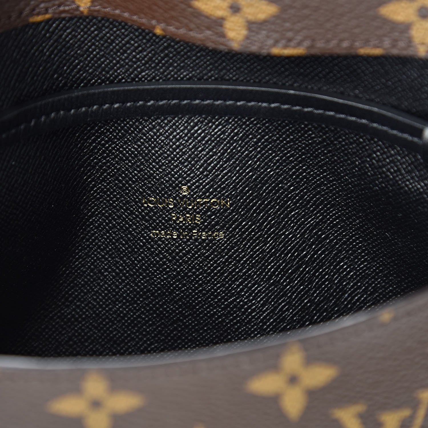 Louis Vuitton Monogram Triangle Chain Wallet Black 6 of 11