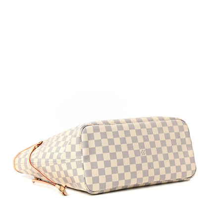 Louis Vuitton Damier Azur Neo Neverfull MM Rose Ballerine 4 of 9