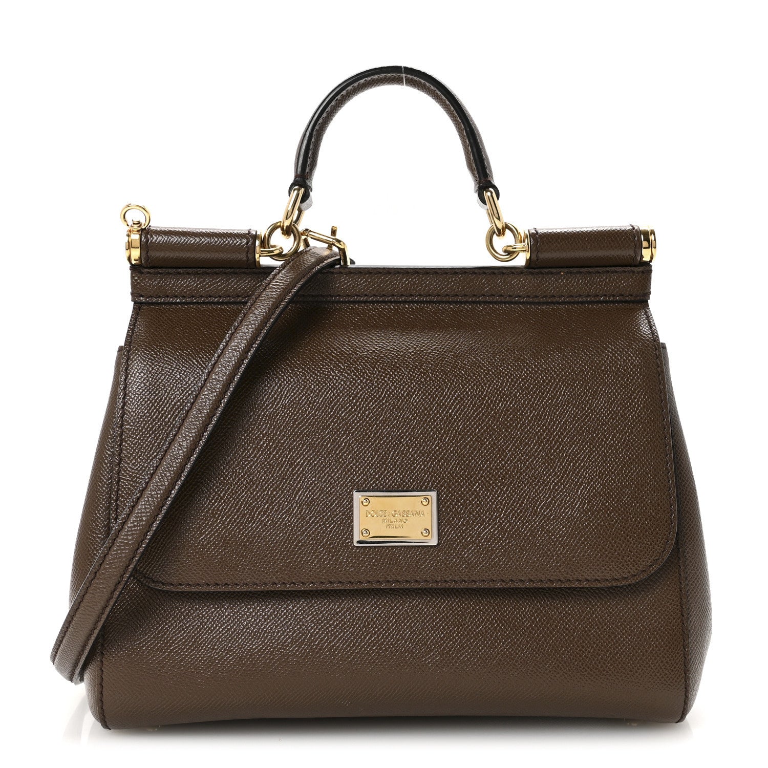 Dolce & Gabbana Dauphine Medium Miss Sicily Satchel Brown 1 of 9