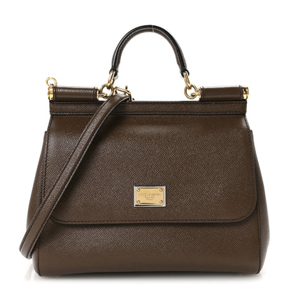 Dolce & Gabbana Dauphine Medium Miss Sicily Satchel Brown 1 of 9