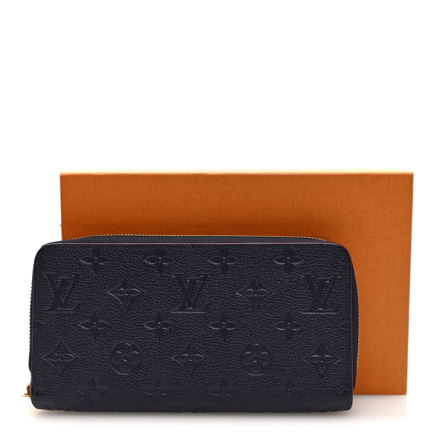 小物 LOUIS VUITTON Monogram Empreinte Louis Vuitton Empreinte Zippy Wallet Marine Rouge 1868628