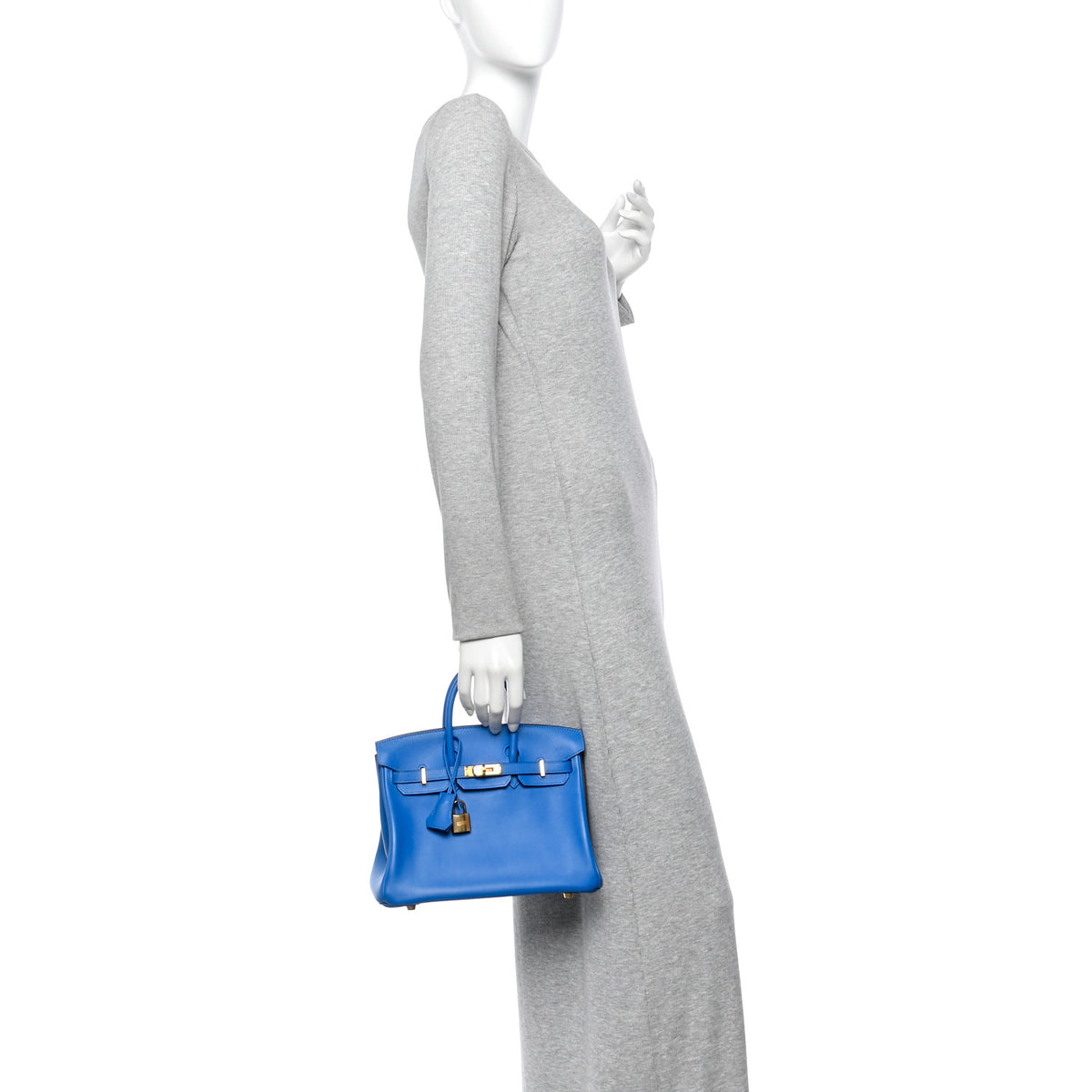 Hermes Swift Birkin 25 Bleu Hydra 2 of 10