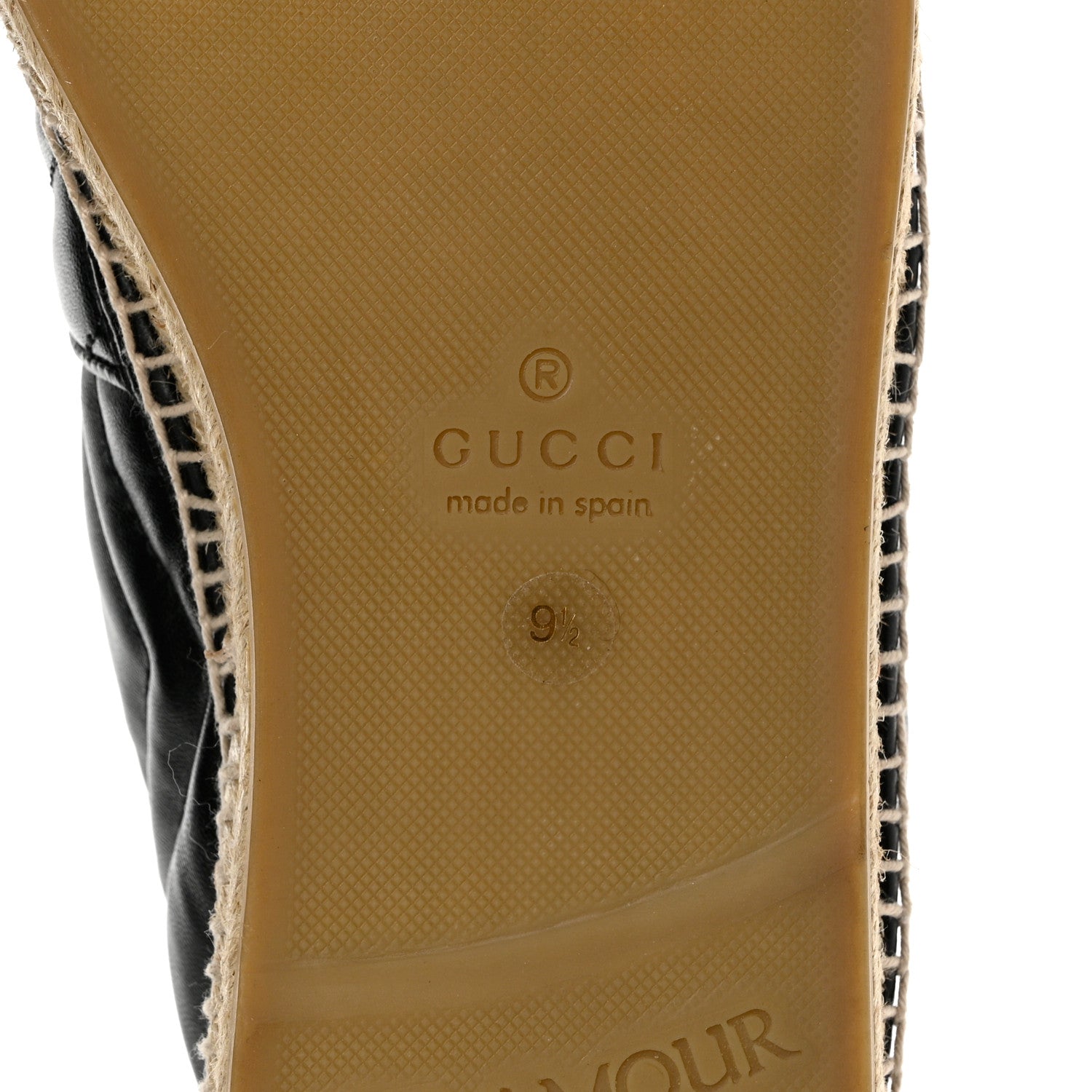 Gucci Nappa Matelasse Mens GG Marmont Espadrilles 9.5 Black 8 of 9