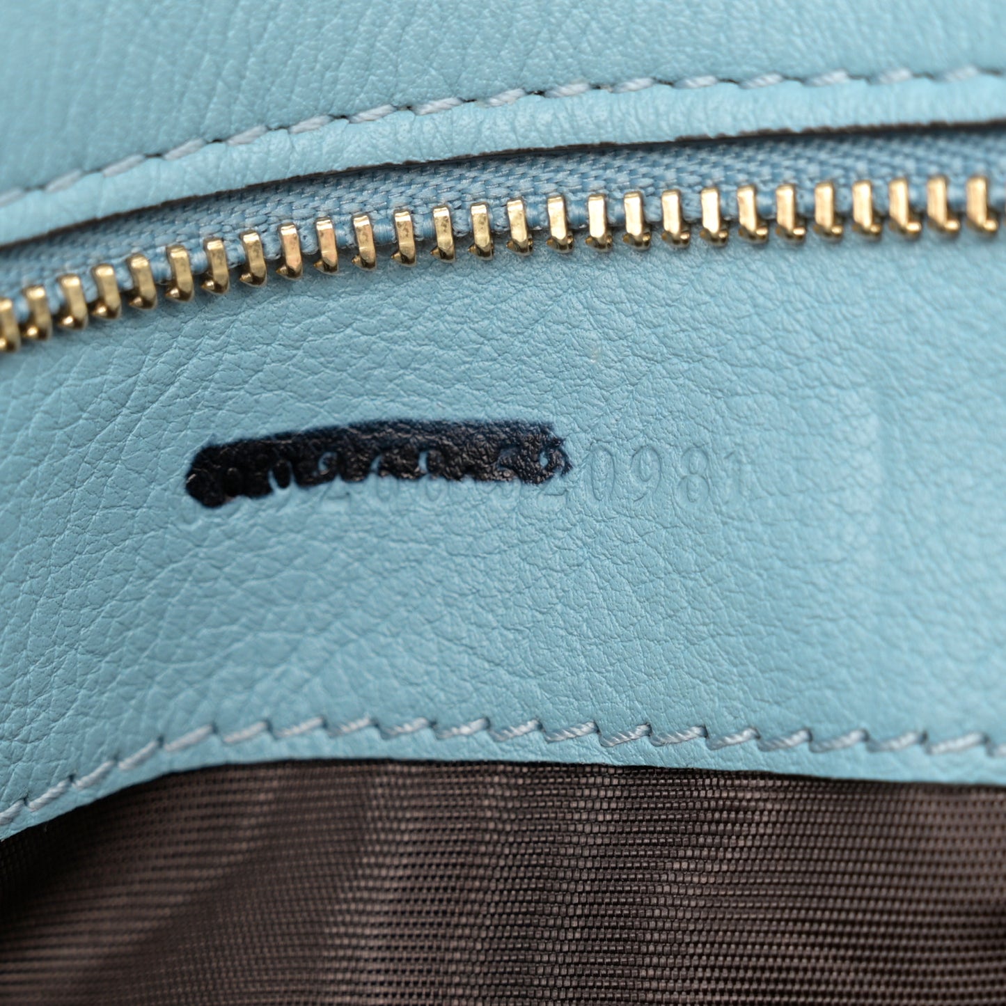 Roxy Calfskin Blondie Chain Shoulder Flap Bag Cloudy Blue