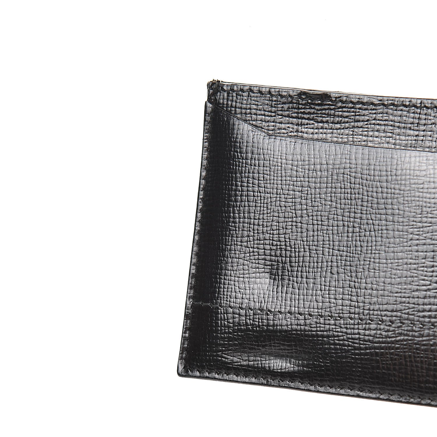 Prada Spazzolato Frame Card Holder Black 9 of 9
