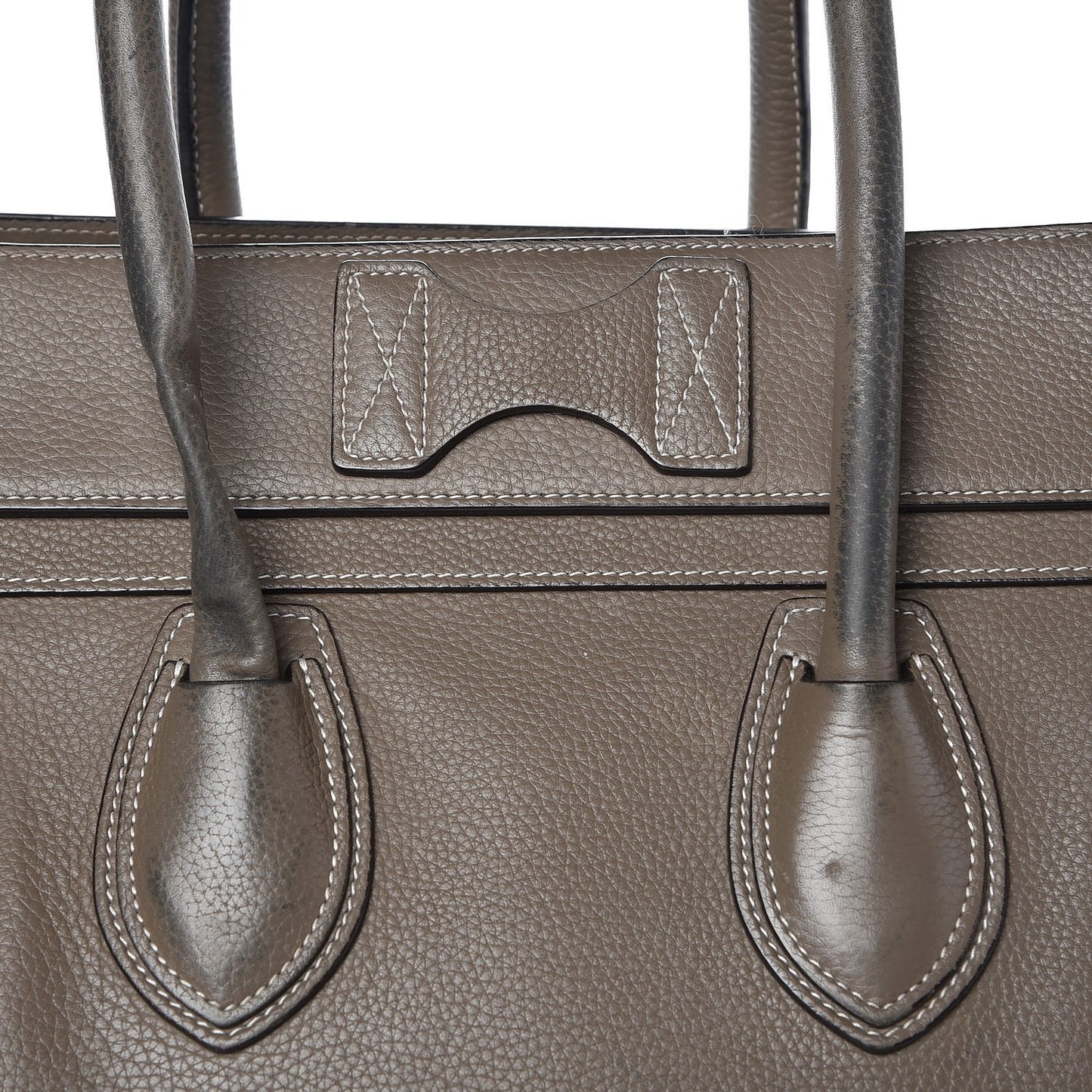 Drummed Calfskin Mini Luggage Souris