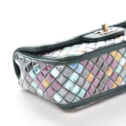 Chanel Lambskin Mosaic Small Flap Green Multicolor 9 of 16