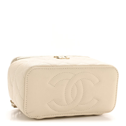 Chanel Caviar Quilted Trendy Handle Mini Vanity Ecru 4 of 10
