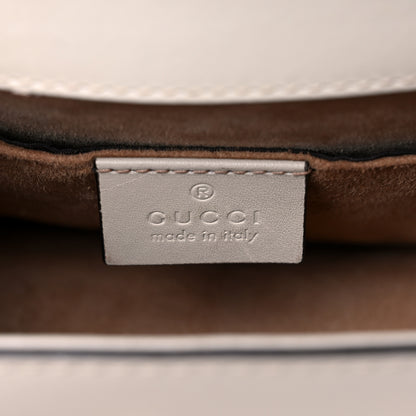 Gucci Calfskin Mini Sylvie Chain Shoulder Bag White 6 of 17