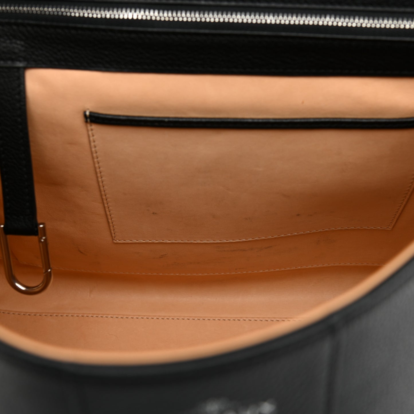 Grained Calfskin GM Brillant Satchel Black