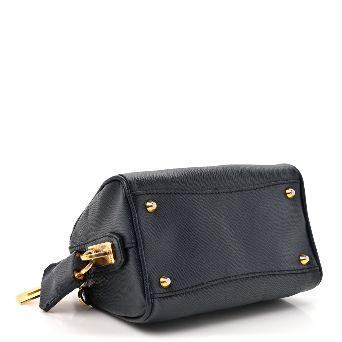 Prada Saffiano Lux Mini Boston Crossbody Bag Black 4 of 11