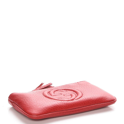 Gucci Pebbled Calfskin Soho Key Case Red 4 of 8