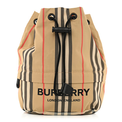 Burberry Econyl Icon Stripe Phoebe Drawcord Pouch Archive Beige 1 of 10