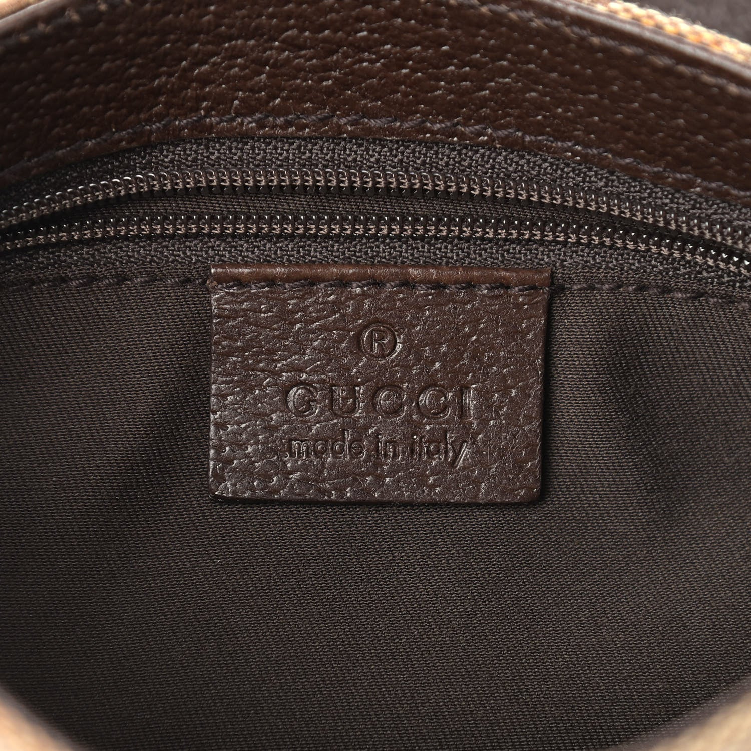 Gucci Monogram Waist Pouch Bag Dark Brown 6 of 9