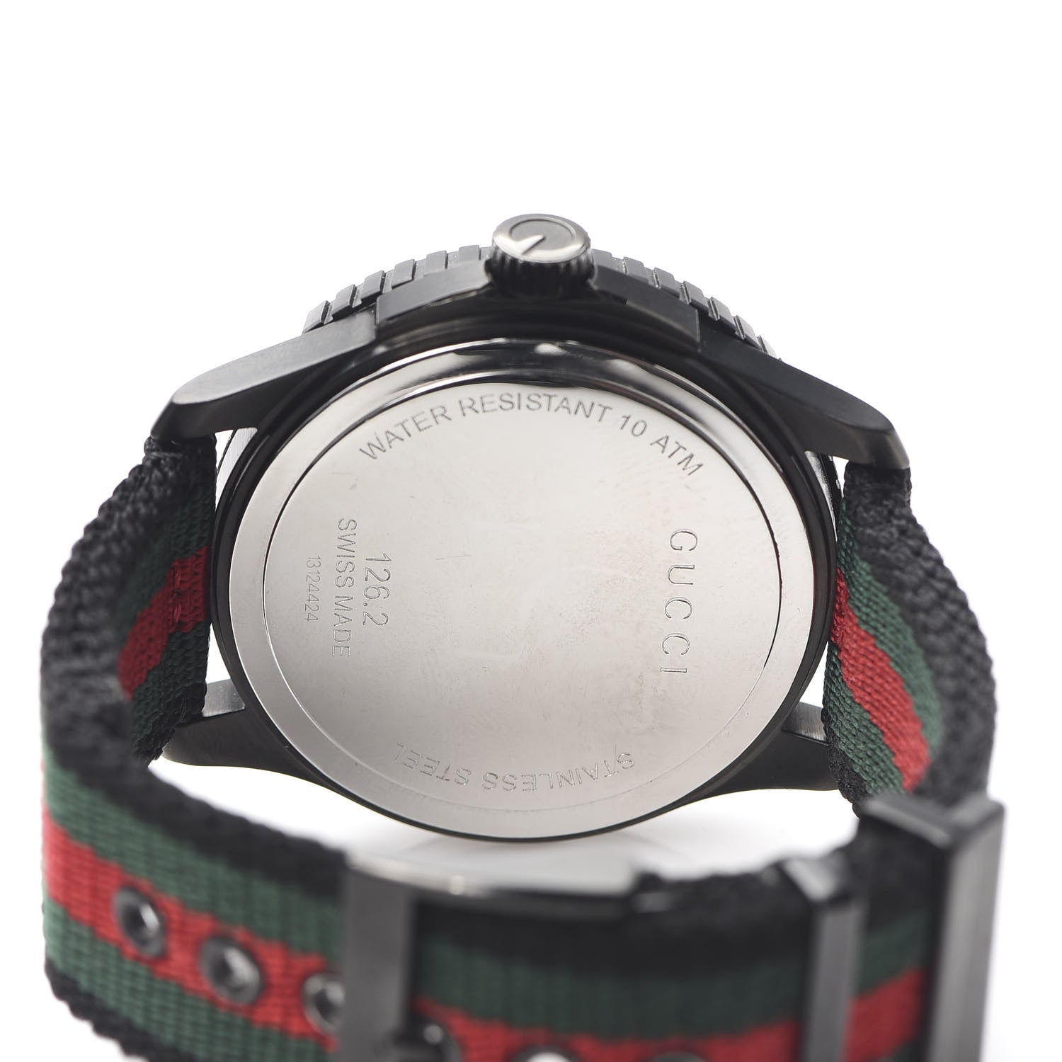Gucci Stainless Steel Nylon 44mm Gucci Sport Web Quartz Watch Black 5 of 6