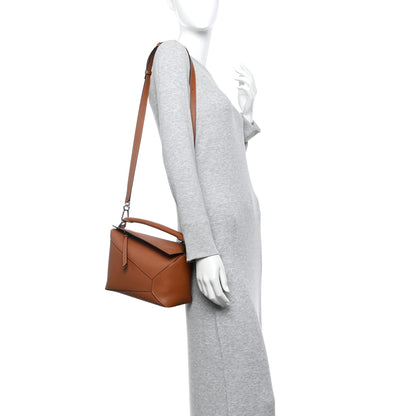 Loewe Calfskin Small Puzzle Edge Bag Tan 2 of 11