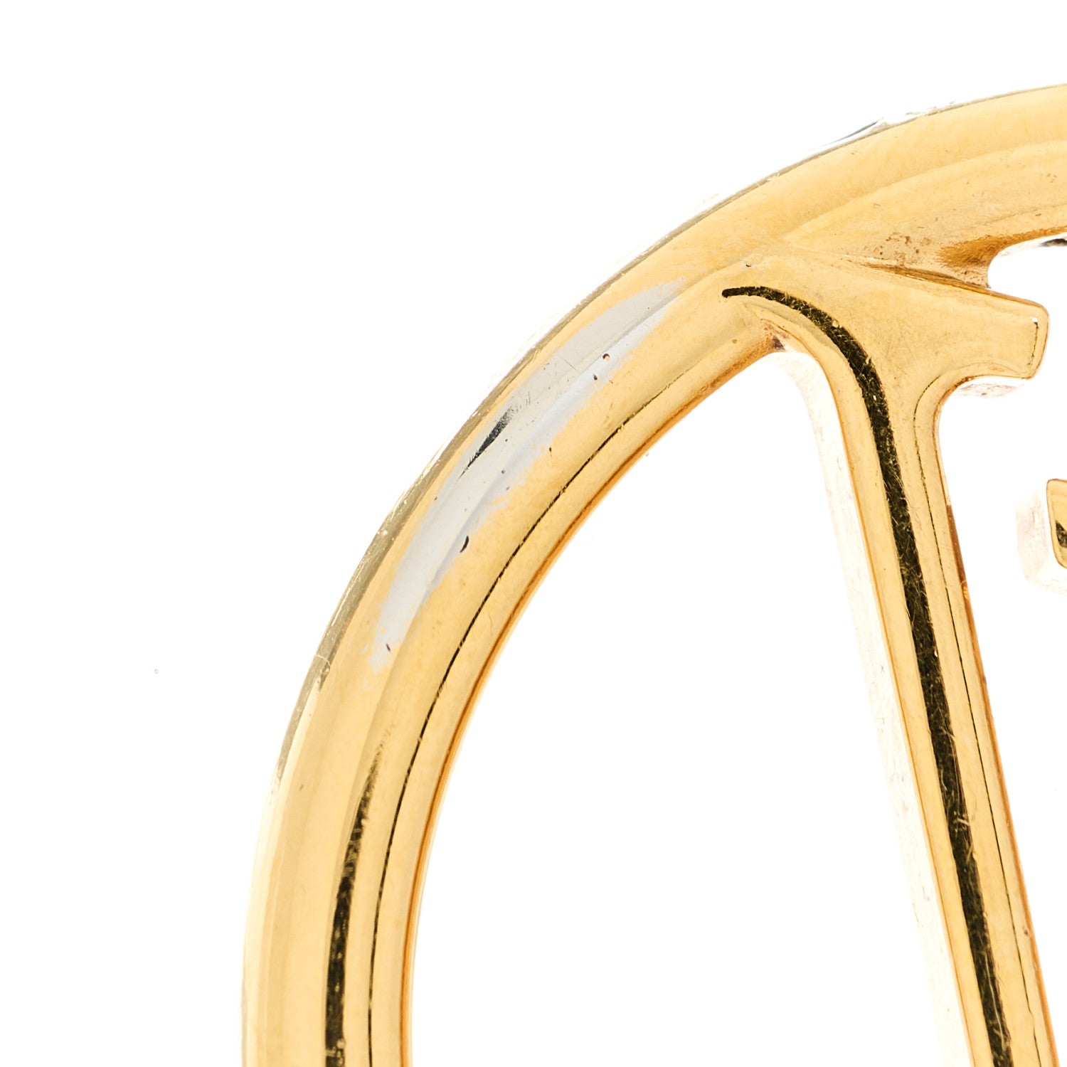 Louis Vuitton Metal Louise Hoop Earrings Gold 5 of 5