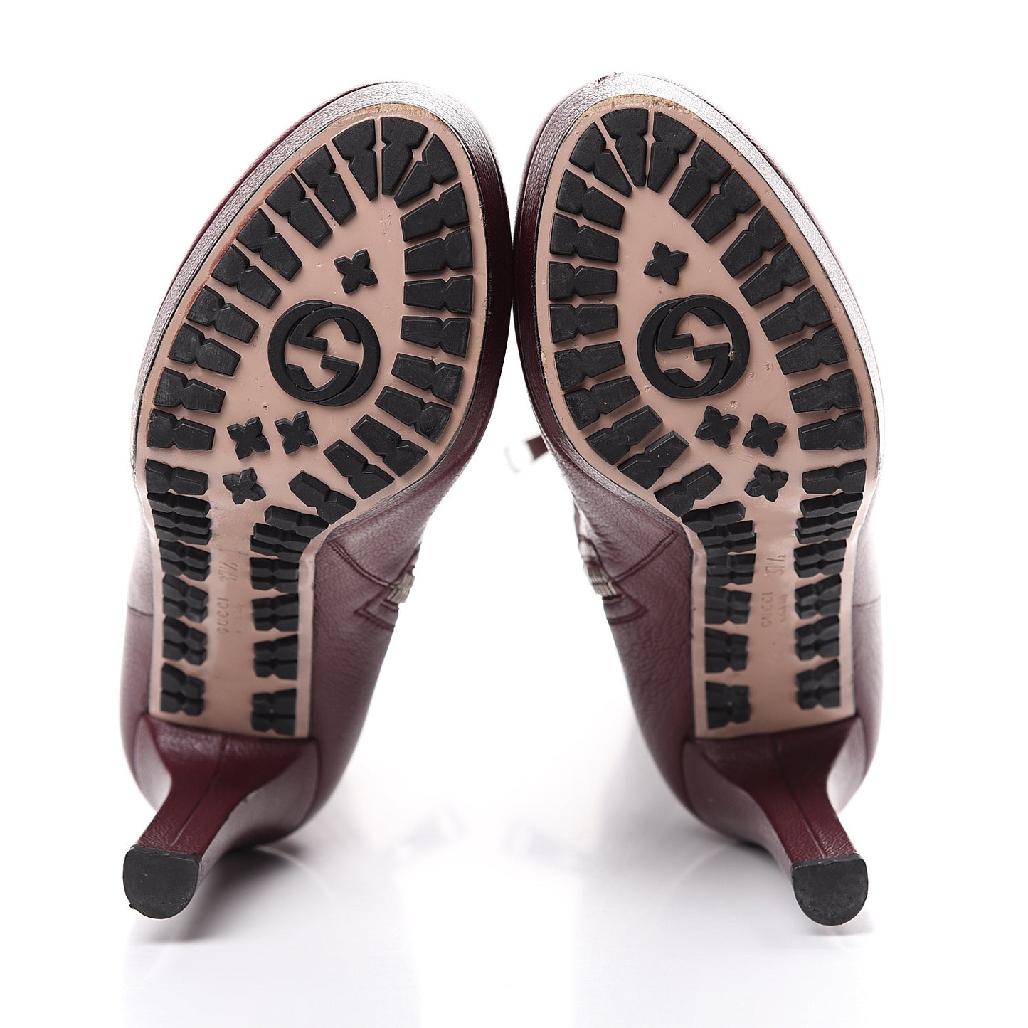 Calfskin Anouk Knee High Boots 37.5 Burgundy