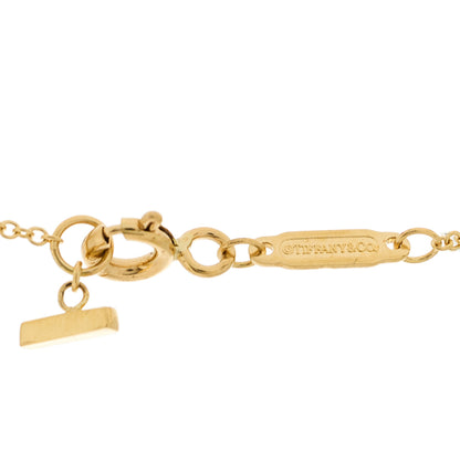 Tiffany 18K Yellow Gold Small T Smile Pendant Necklace 4 of 5