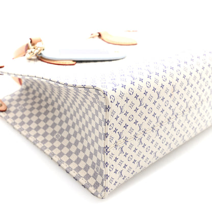 Louis Vuitton Monogram Damier Calfskin Romance Onthego PM Azure Blue Sand 8 of 9