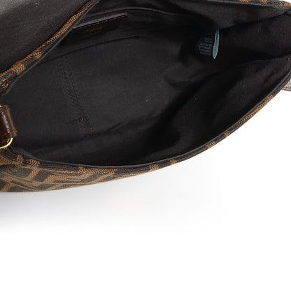 Fendi Zucca Vitello Artic Small Messenger Bag Tobacco Castagna 5 of 10