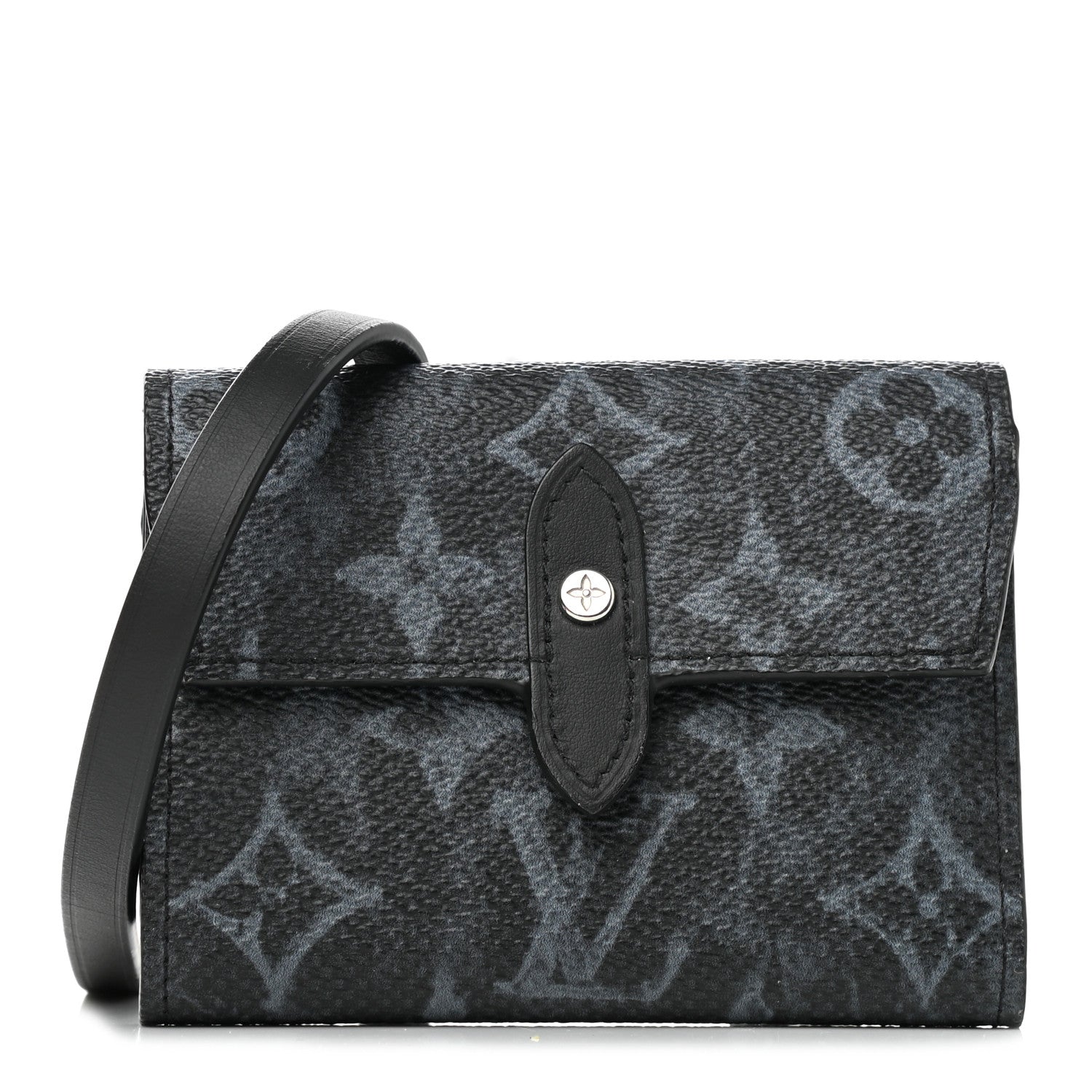 Louis Vuitton Monogram Pastel Cross Card Holder Black 1 of 8