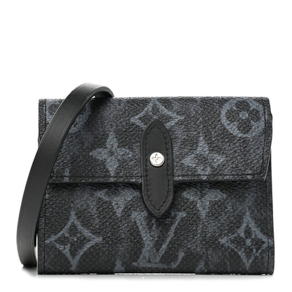 Louis Vuitton Monogram Pastel Cross Card Holder Black 1 of 8