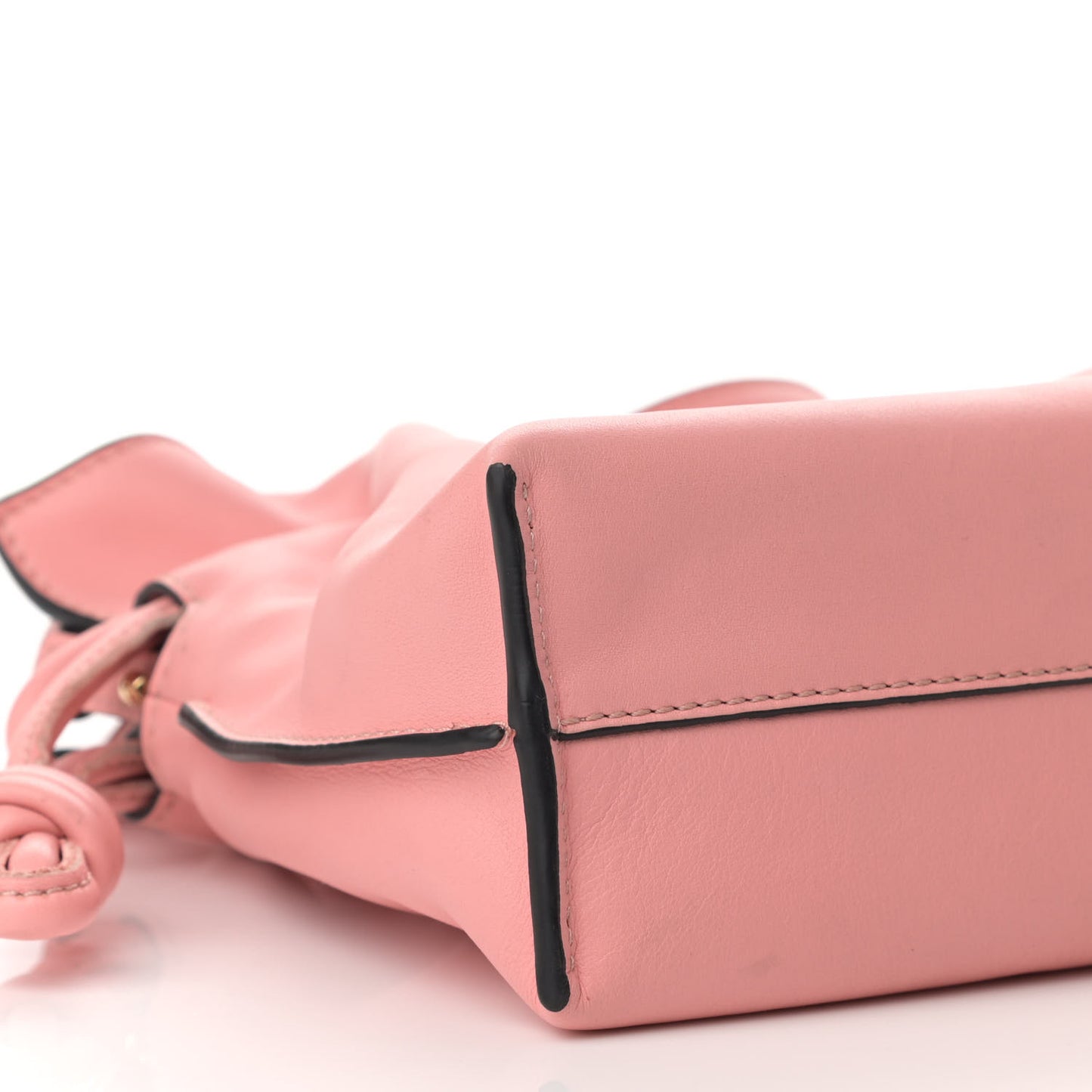 Calfskin Mini Flamenco Knot Clutch Blossom